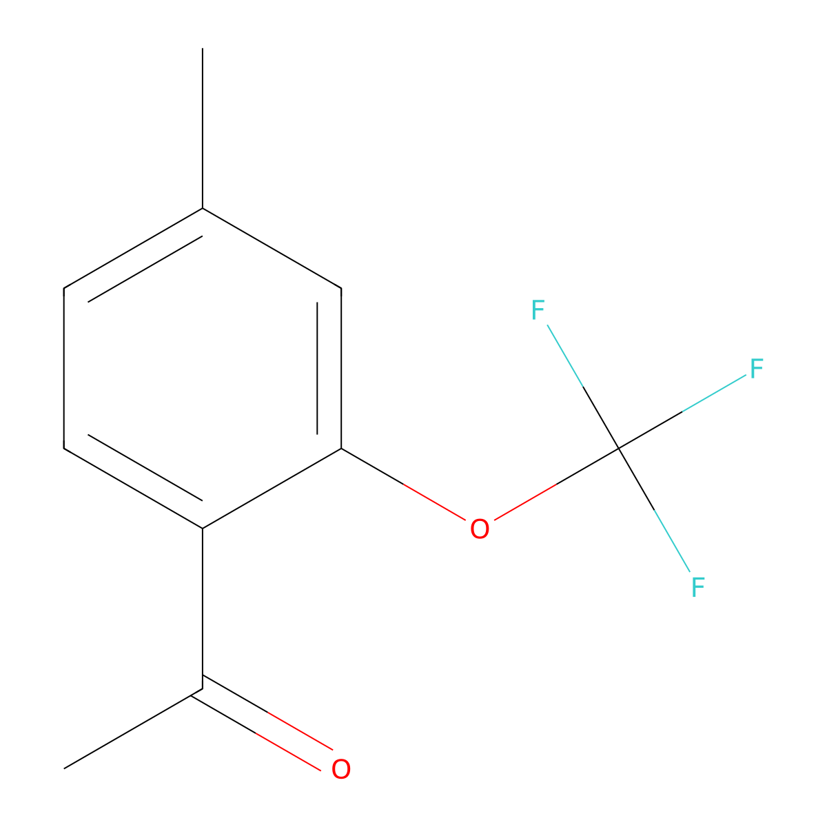 4'-Methyl-2'-(trifluoromethoxy)acetophenone molecular structure, CAS 2167827-86-1