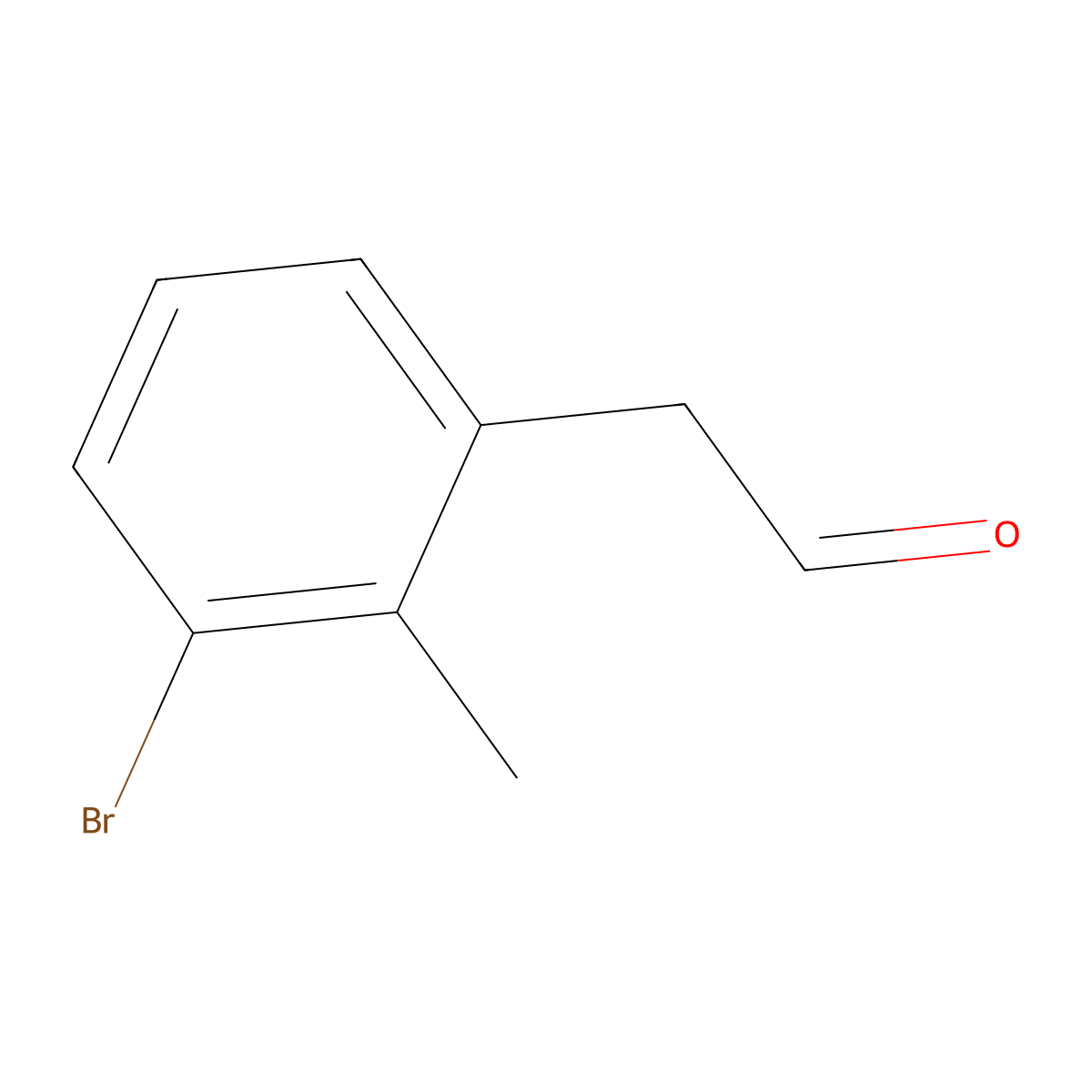 2-(3-Bromo-2-methylphenyl)acetaldehyde molecular structure, CAS 2167829-43-6
