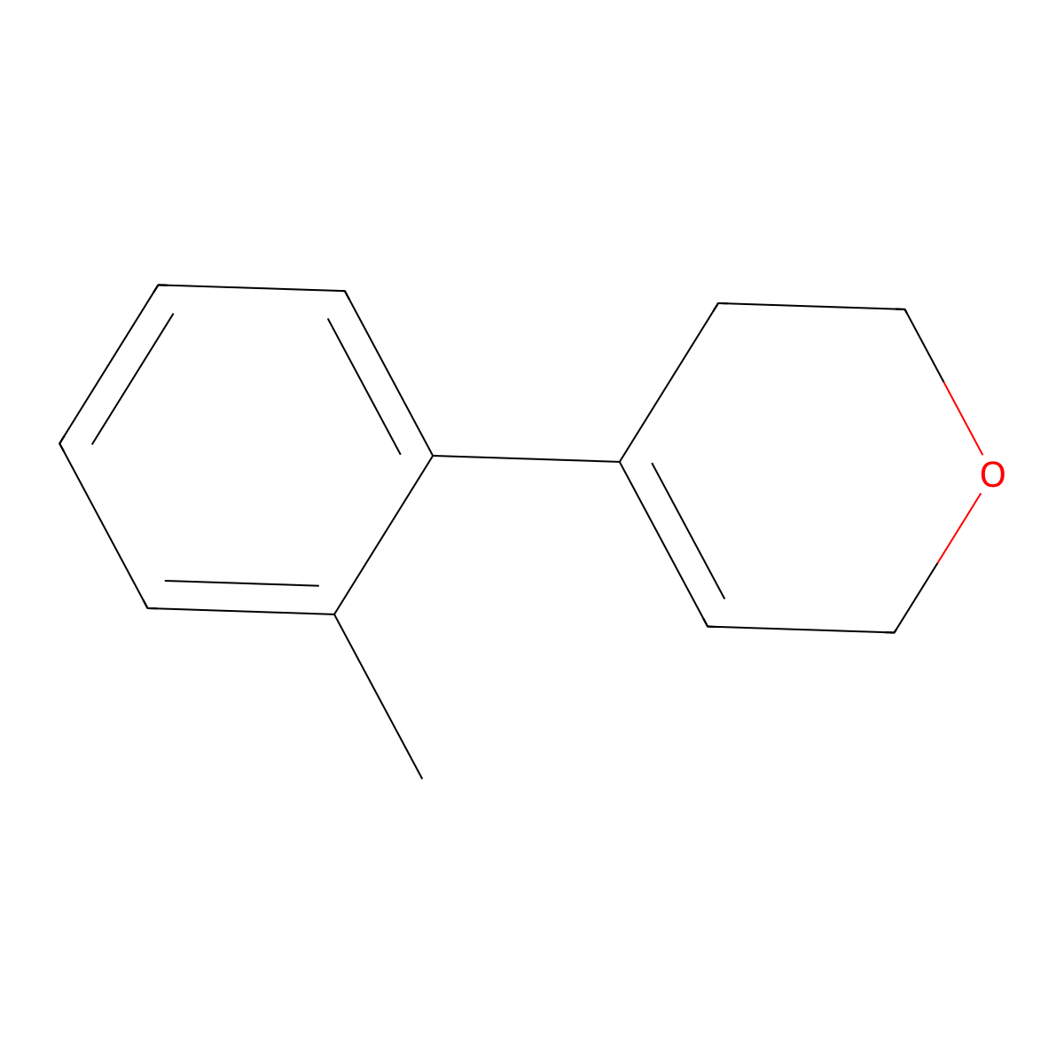4-(2-methylphenyl)-3,6-dihydro-2H-pyran molecular structure, CAS 2167842-71-7