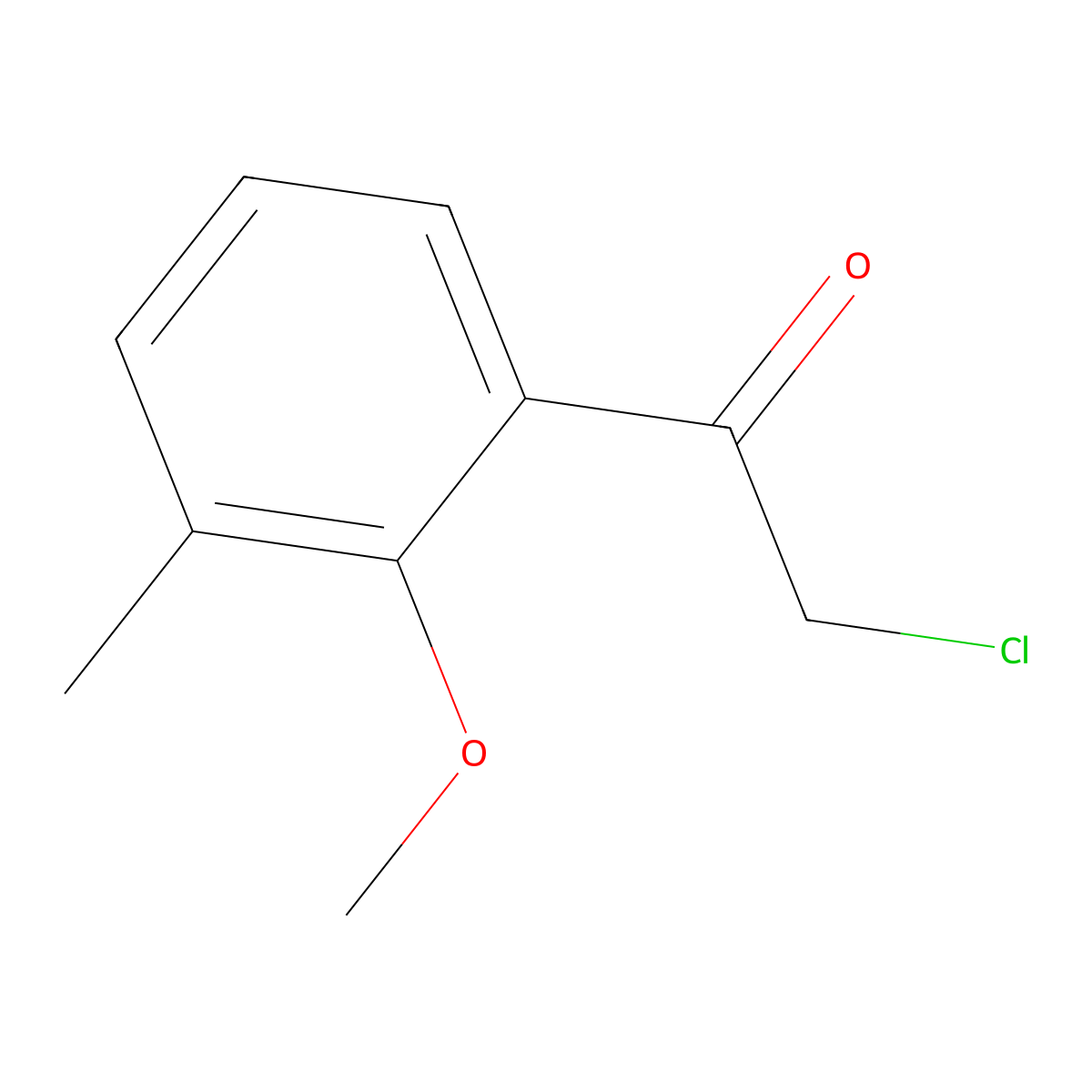 2-Chloro-1-(2-methoxy-3-methylphenyl)ethanone molecular structure, CAS 2167845-63-6
