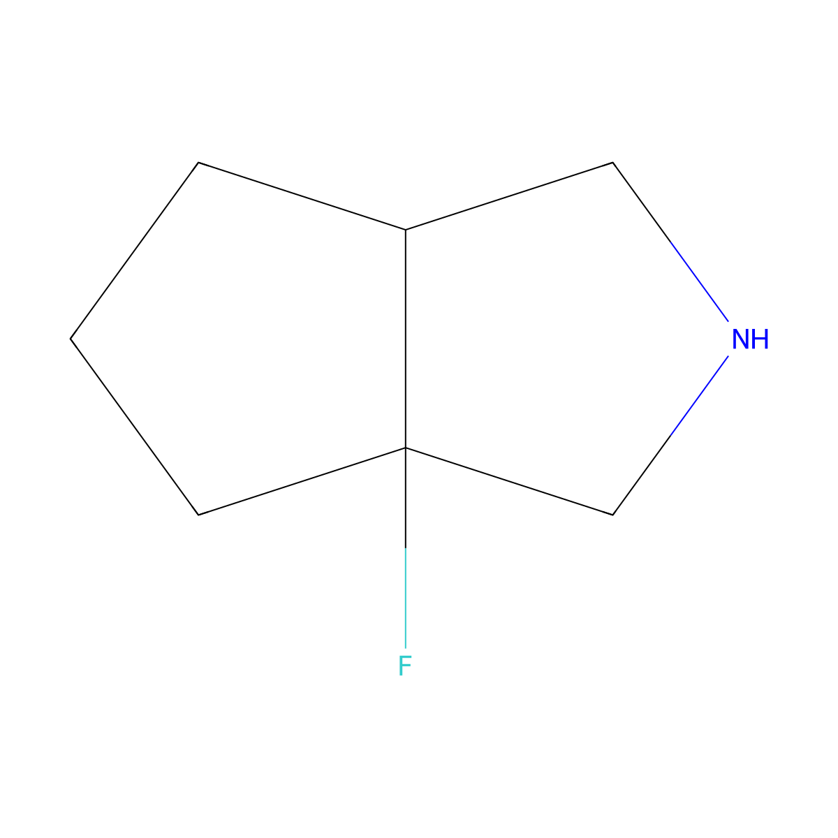 3a-Fluoro-octahydrocyclopenta[c]pyrrole molecular structure, CAS 2167854-60-4