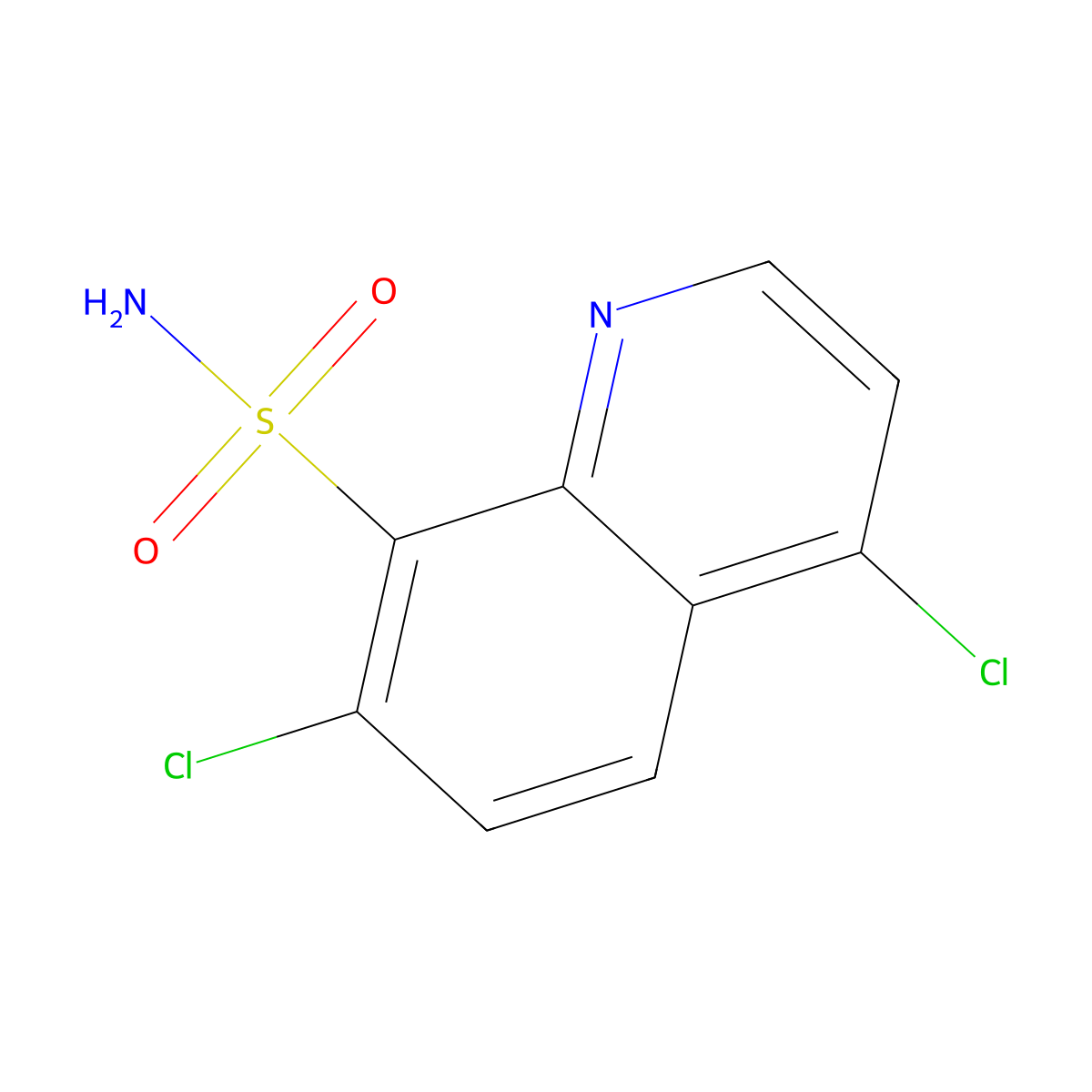 4,7-Dichloroquinoline-8-sulfonamide molecular structure, CAS 2167857-50-1