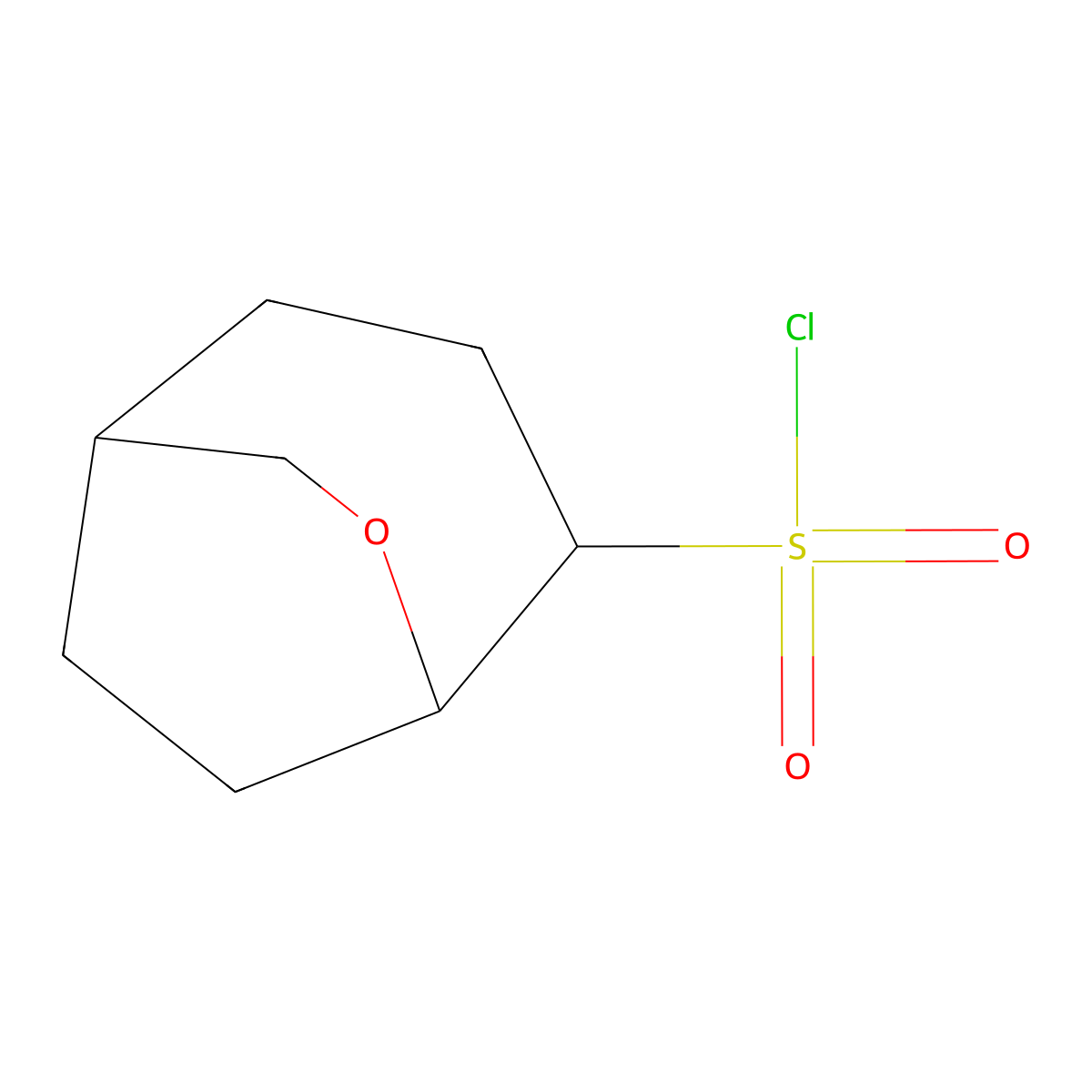 6-Oxabicyclo(3.2.2)nonane-4-sulfonyl chloride molecular structure, CAS 2167875-94-5