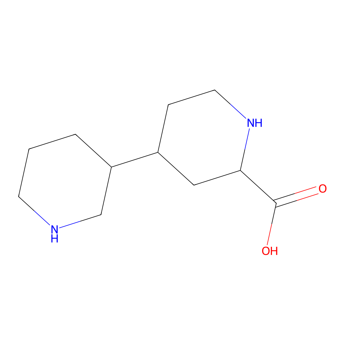 [3,4'-Bipiperidine]-2'-carboxylic acid molecular structure, CAS 2167880-23-9