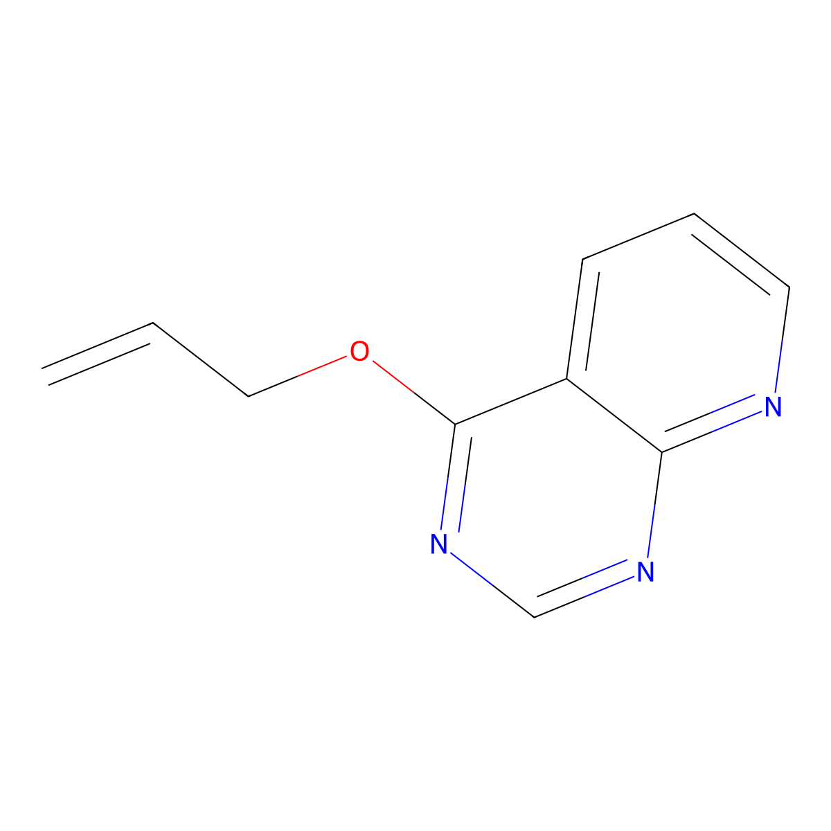 4-(Prop-2-en-1-yloxy)pyrido[2,3-d]pyrimidine molecular structure, CAS 2167902-76-1