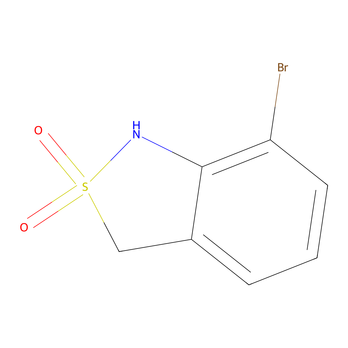 7-Bromo-1,3-dihydro-2lambda6,1-benzothiazole-2,2-dione molecular structure, CAS 2167917-56-6