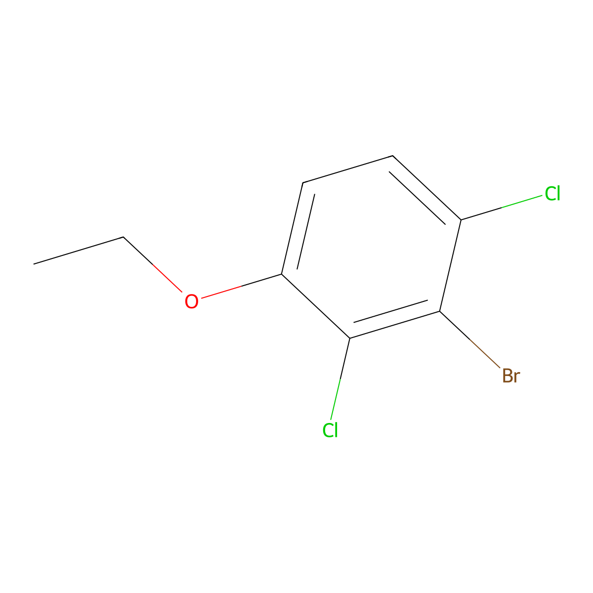 2-Bromo-1,3-dichloro-4-ethoxybenZene molecular structure, CAS 2167936-92-5