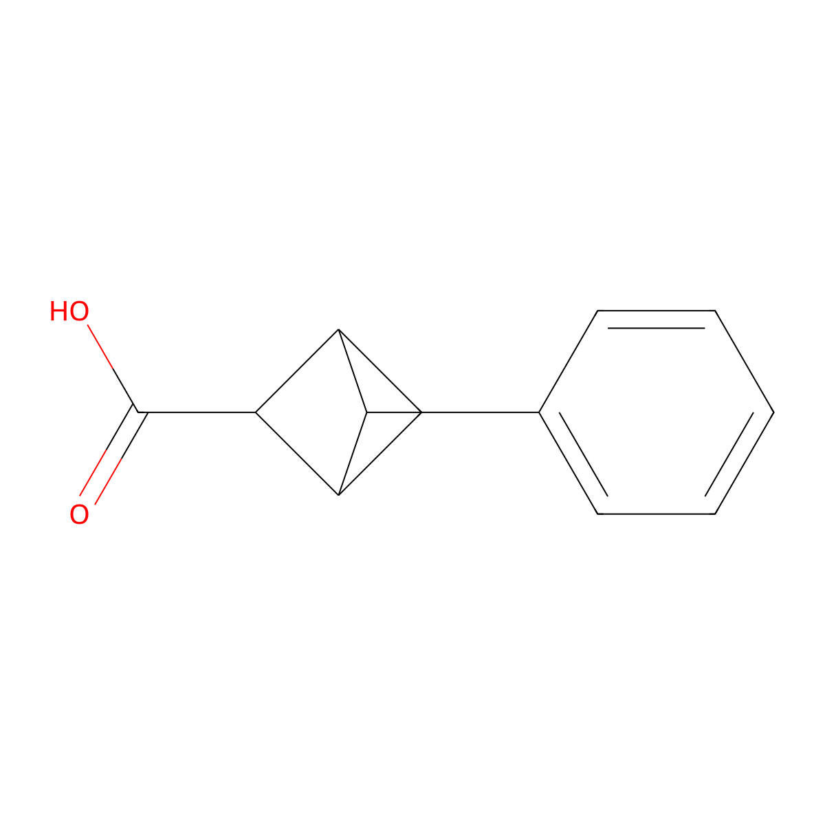 4-Phenylbicyclo[1.1.1]pentane-2-carboxylic acid molecular structure, CAS 2167944-24-1