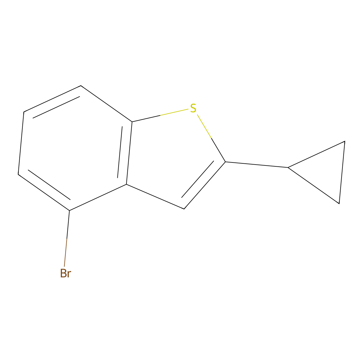 4-Bromo-2-cyclopropylbenzo[b]thiophene molecular structure, CAS 2167969-19-7