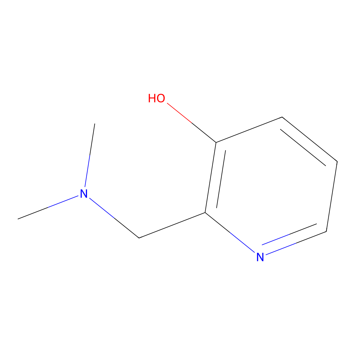 2-((Dimethylamino)methyl)pyridin-3-ol molecular structure, CAS 2168-13-0