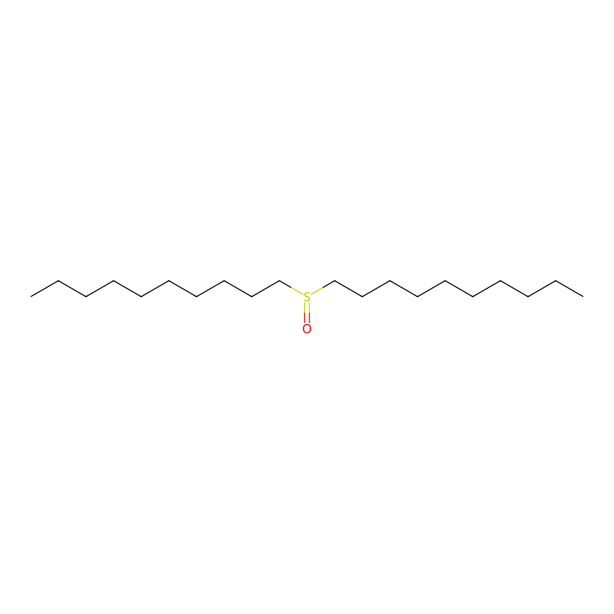 Didecyl sulfoxide molecular structure, CAS 2168-95-8