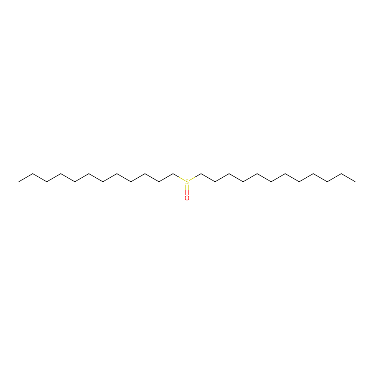 Dodecyl sulfoxide molecular structure, CAS 2168-96-9