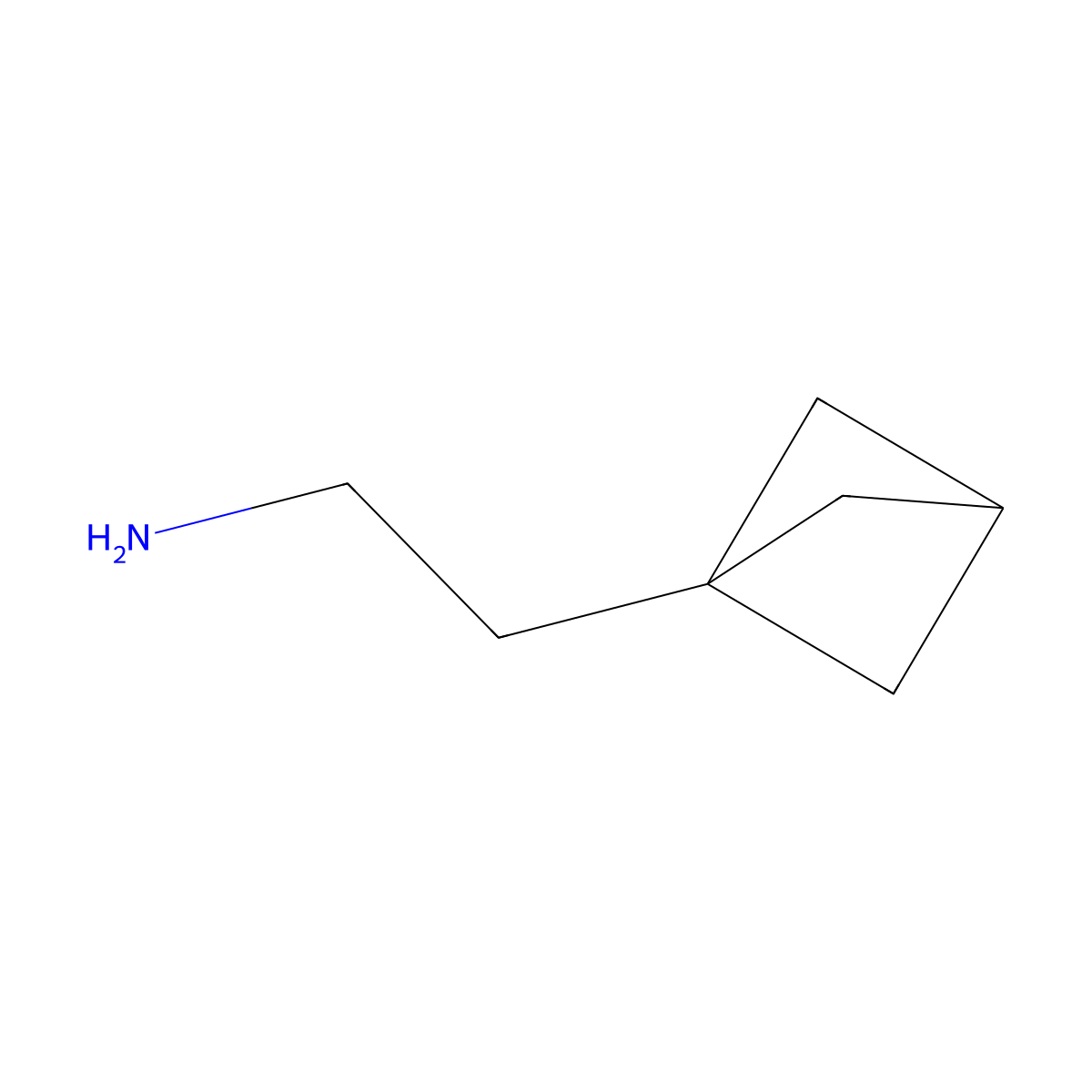 2-{Bicyclo[1.1.1]pentan-1-yl}ethan-1-amine molecular structure, CAS 2168002-11-5