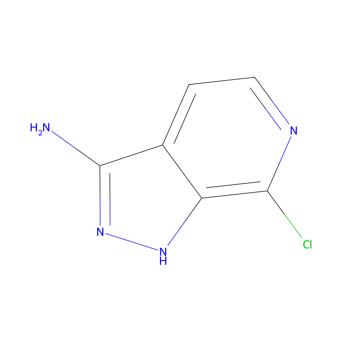 7-Chloro-1H-pyrazolo[3,4-c]pyridin-3-amine molecular structure, CAS 2168024-03-9