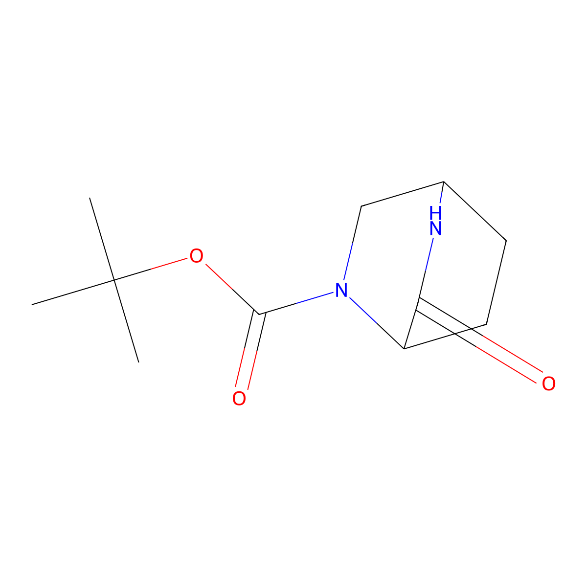 5-Boc-2,5-diaza-bicyclo[2.2.2]octan-3-one molecular structure, CAS 2168053-79-8