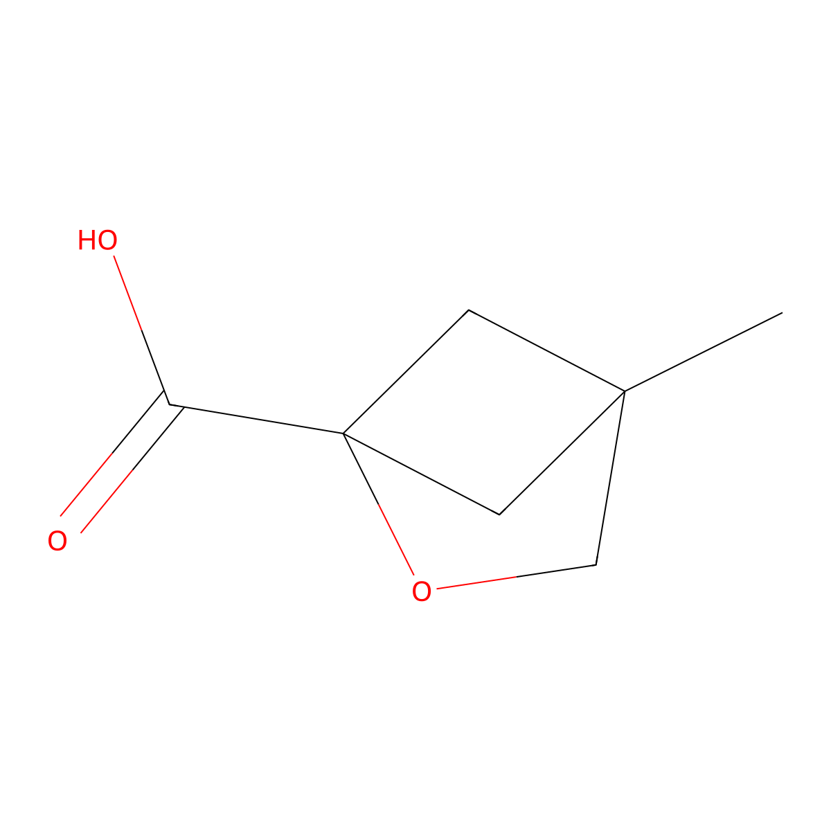 4-Methyl-2-oxabicyclo[2.1.1]hexane-1-carboxylic acid molecular structure, CAS 2168062-80-2