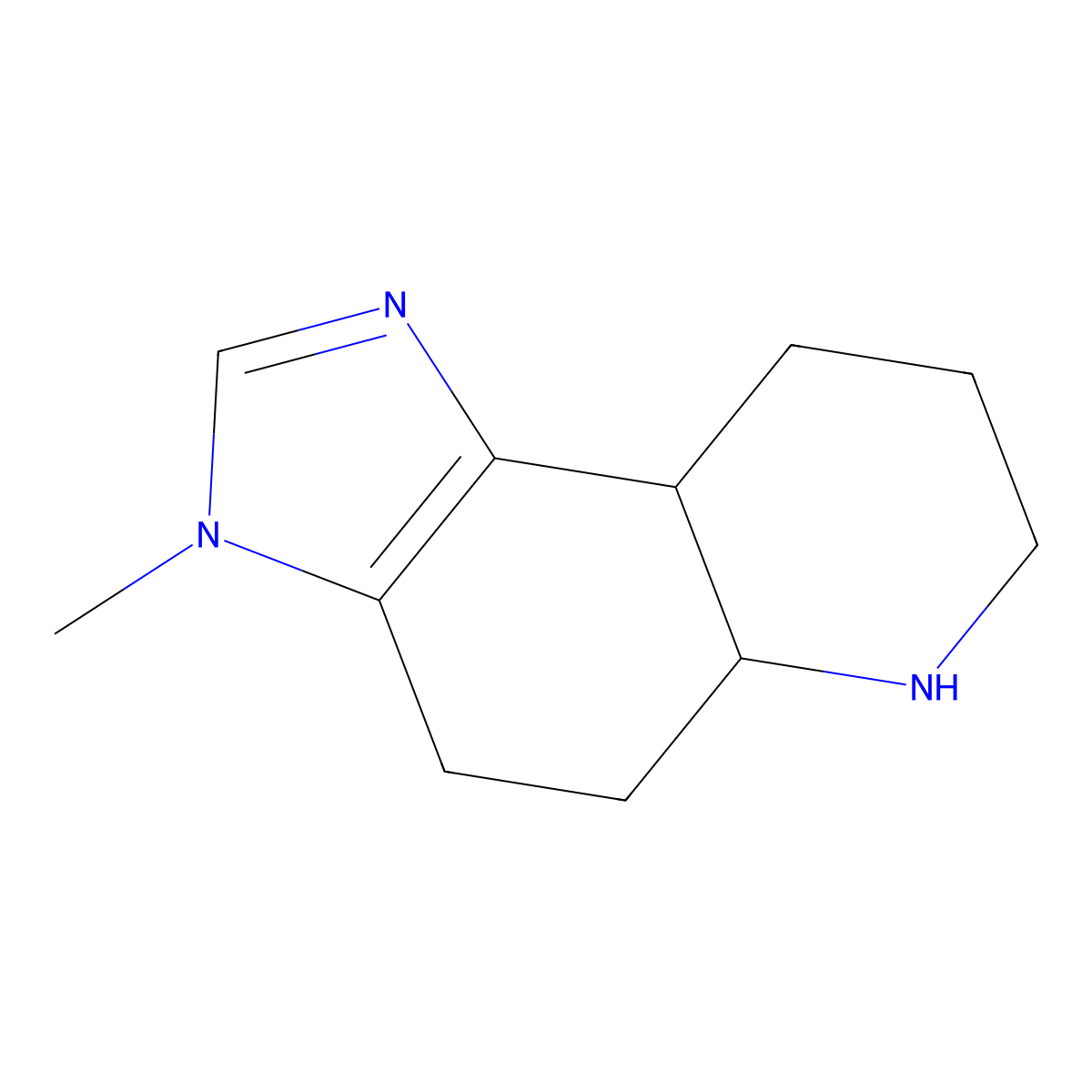 3-methyl-3H,4H,5H,5aH,6H,7H,8H,9H,9aH-imidazo[4,5-f]quinoline molecular structure, CAS 2168078-22-4