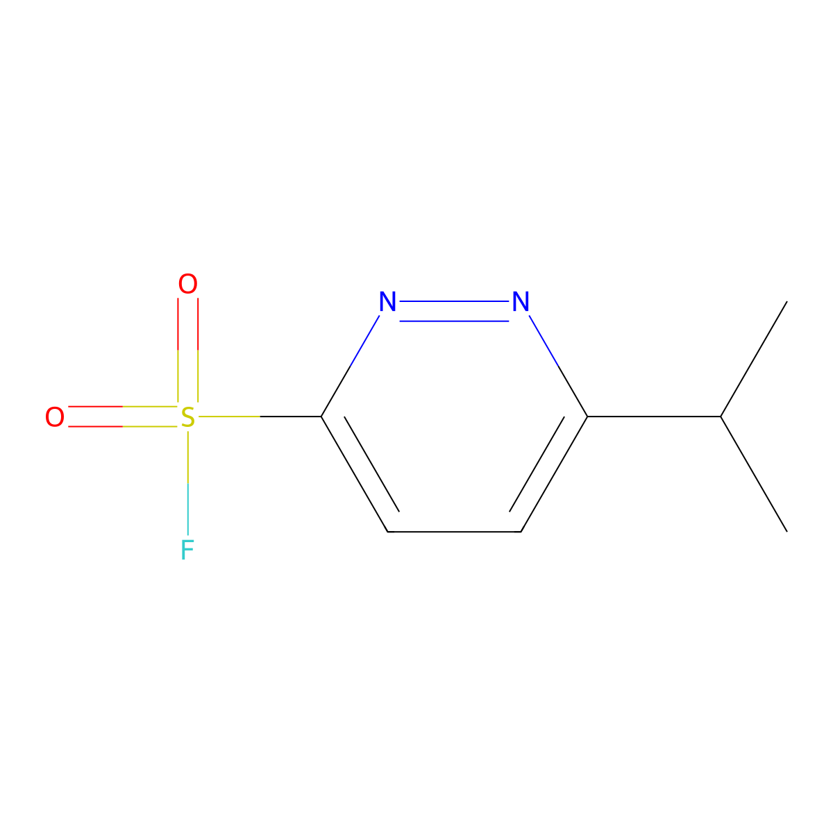 6-(Propan-2-yl)pyridazine-3-sulfonylfluoride molecular structure, CAS 2168095-50-7