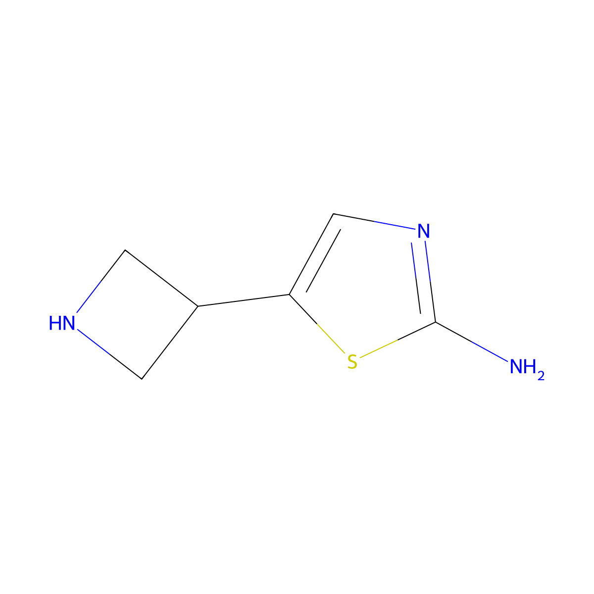 5-(Azetidin-3-yl)-1,3-thiazol-2-amine molecular structure, CAS 2168097-51-4