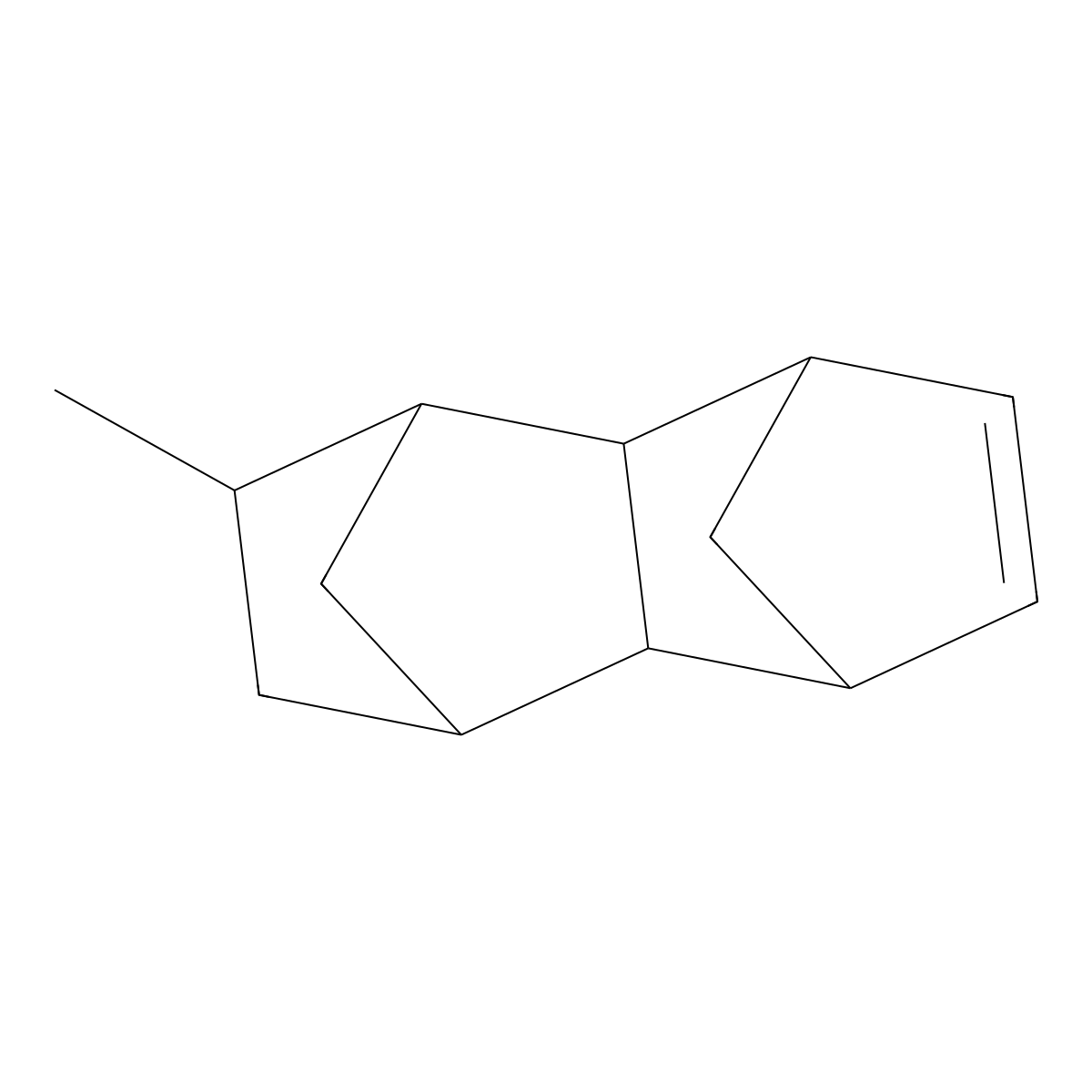 1,4:5,8-Dimethanonaphthalene, 1,2,3,4,4a,5,8,8a-octahydro-2-methyl- molecular structure, CAS 21681-47-0