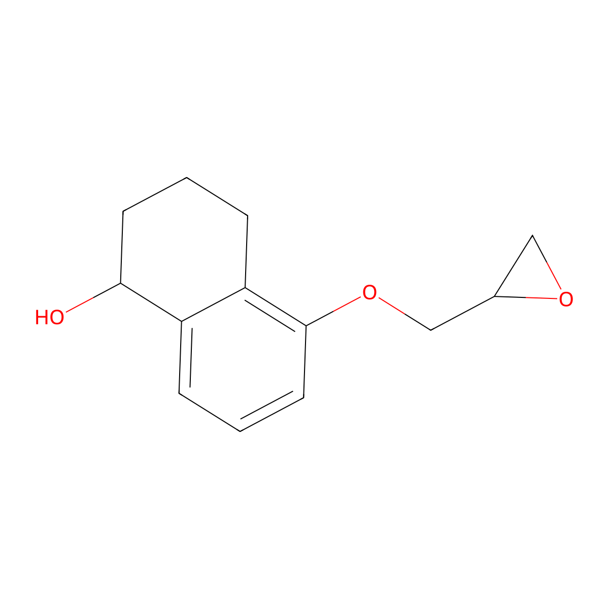 5-[(Oxiran-2-yl)methoxy]-1,2,3,4-tetrahydronaphthalen-1-ol molecular structure, CAS 2168105-88-0