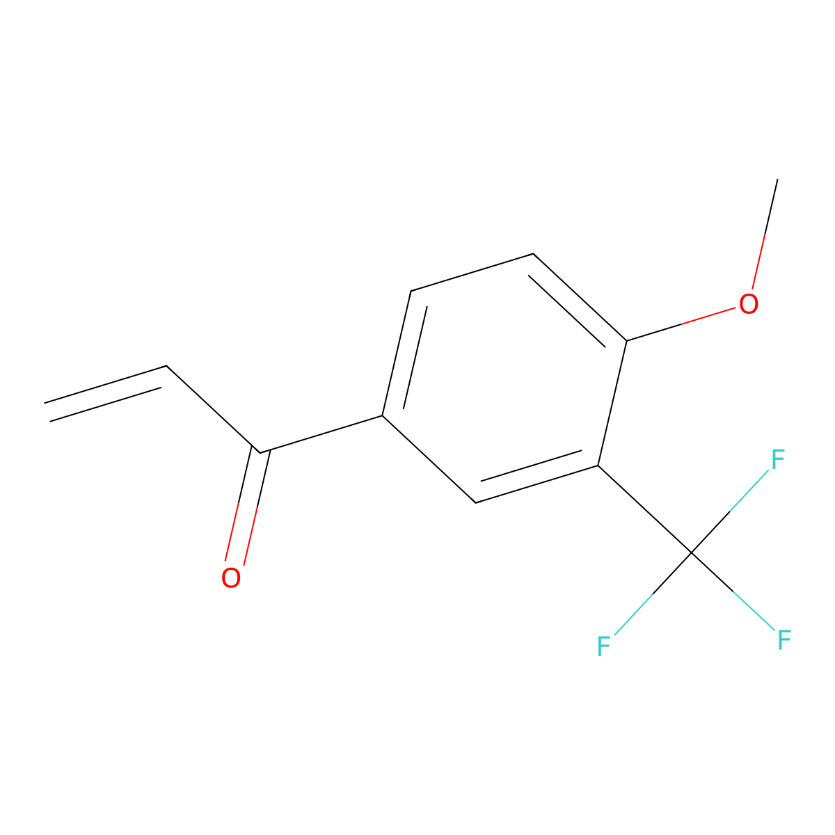 1-[4-Methoxy-3-(trifluoromethyl)phenyl]prop-2-en-1-one molecular structure, CAS 2168111-12-2