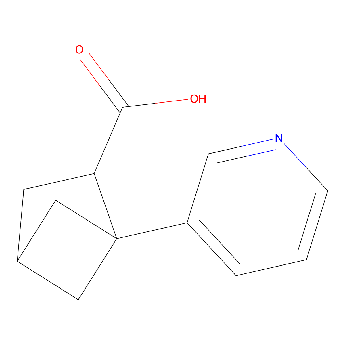 1-(Pyridin-3-yl)bicyclo[2.1.1]hexane-2-carboxylic acid molecular structure, CAS 2168158-75-4