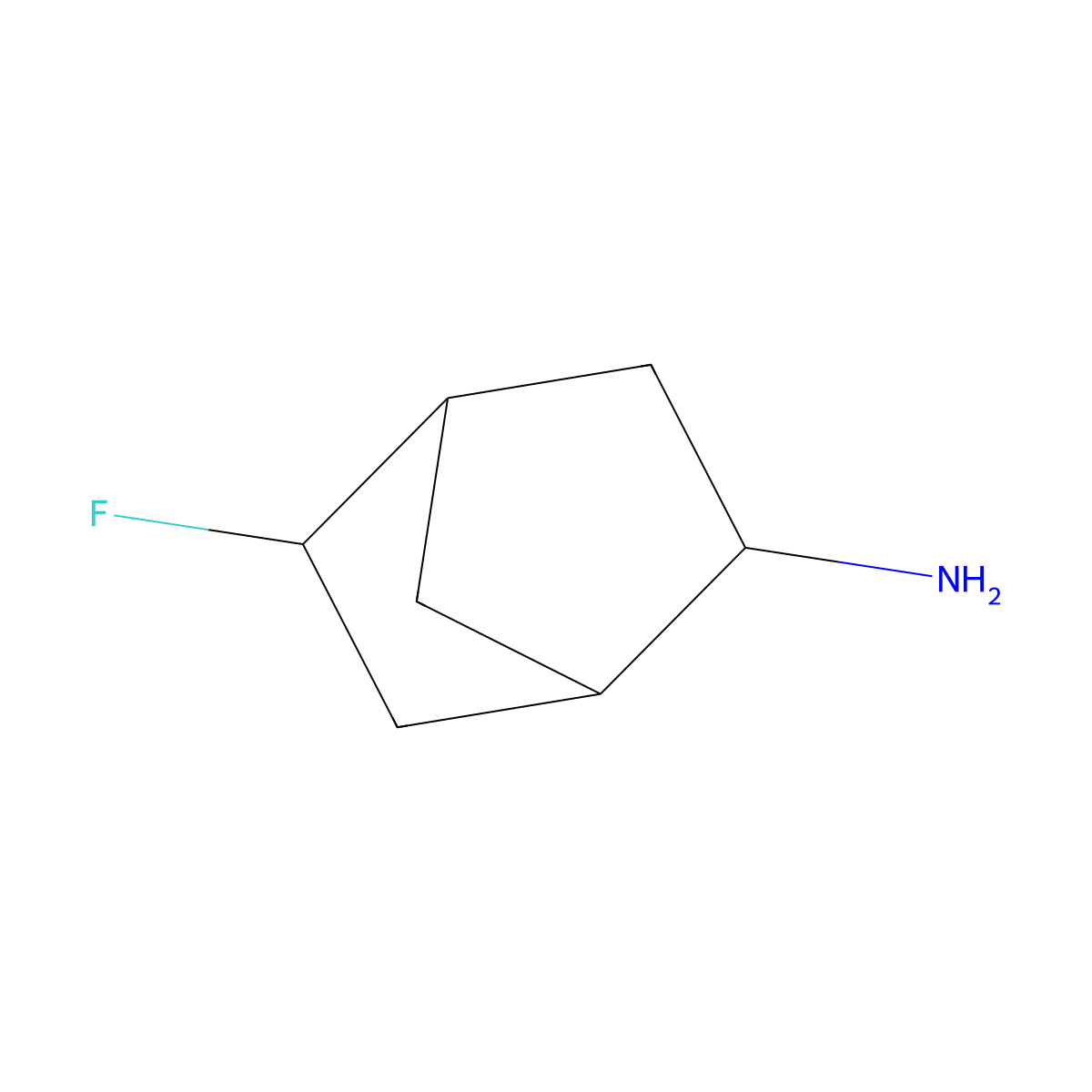 5-Fluorobicyclo[2.2.1]heptan-2-amine molecular structure, CAS 2168204-79-1