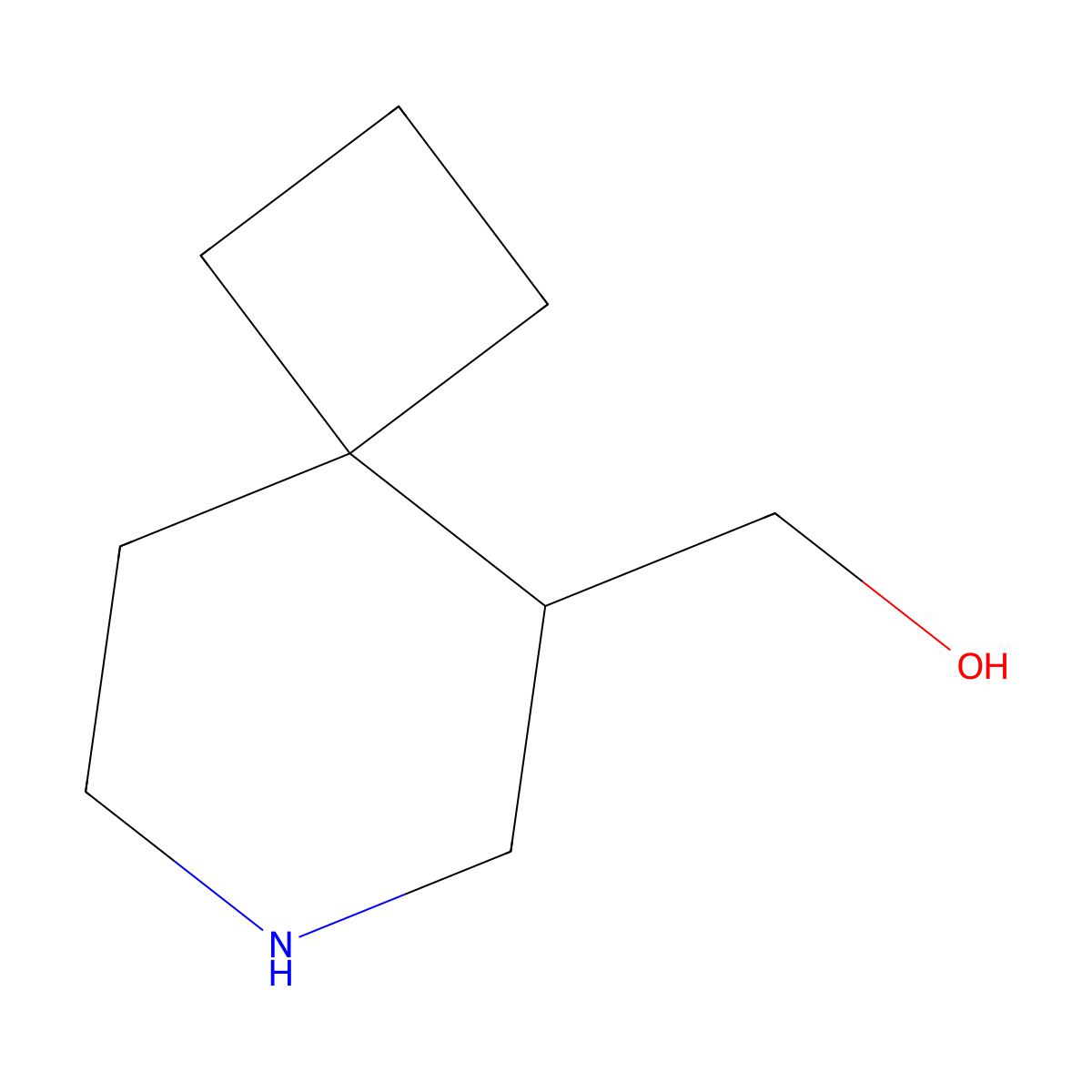 {7-Azaspiro[3.5]nonan-5-yl}methanol molecular structure, CAS 2168204-82-6