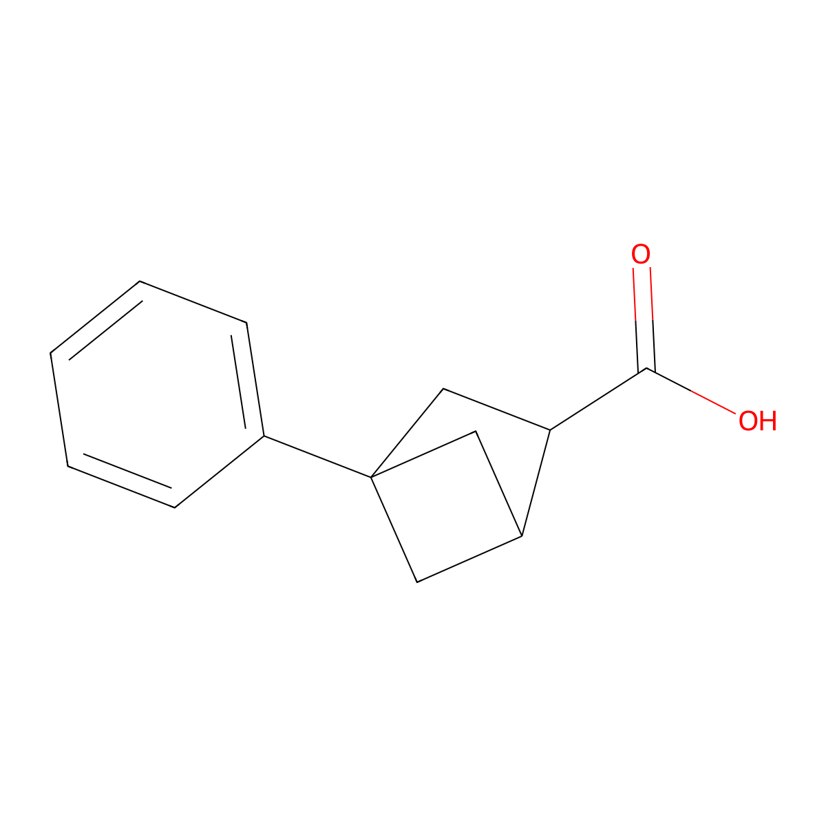 4-Phenylbicyclo[2.1.1]hexane-2-carboxylic acid molecular structure, CAS 2168214-30-8