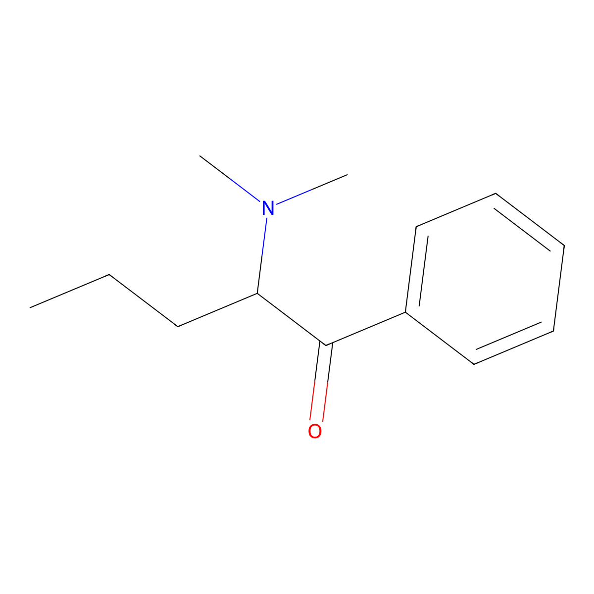 Dimethylpentedrone molecular structure, CAS 2168229-67-0