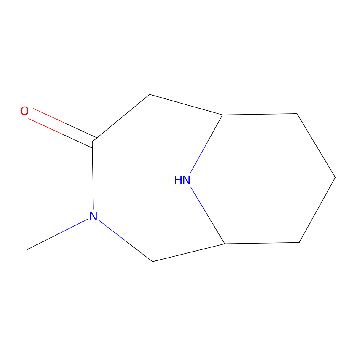 3-Methyl-3,10-diazabicyclo[4.3.1]decan-4-one molecular structure, CAS 2168231-46-5