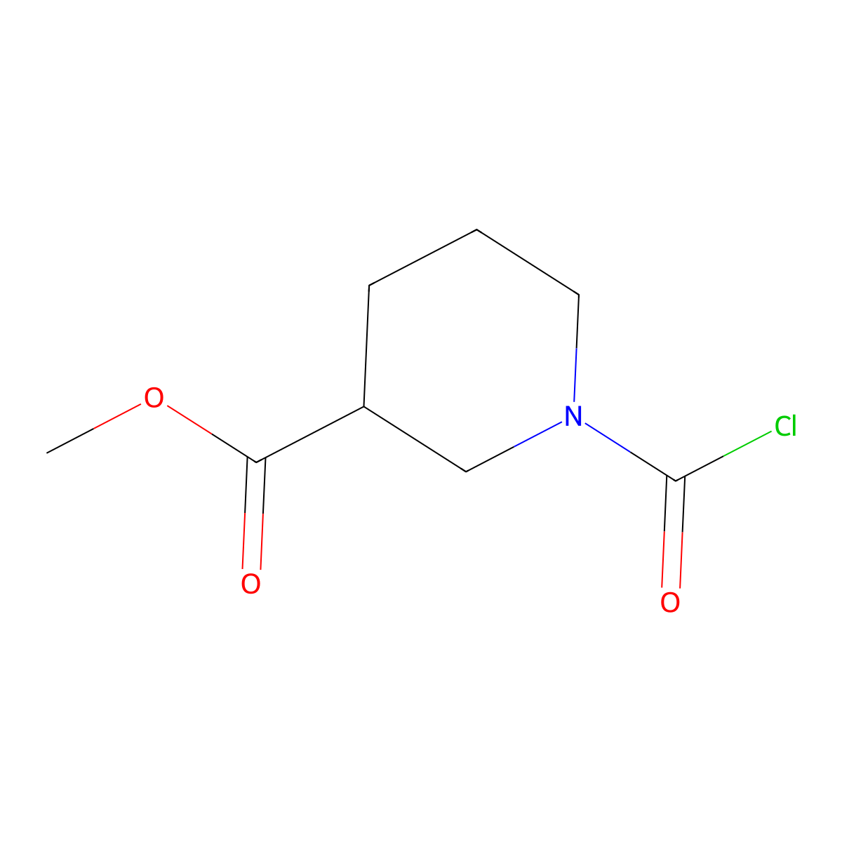 Methyl 1-(carboxy)piperidine-3-carboxylate molecular structure, CAS 2168231-86-3