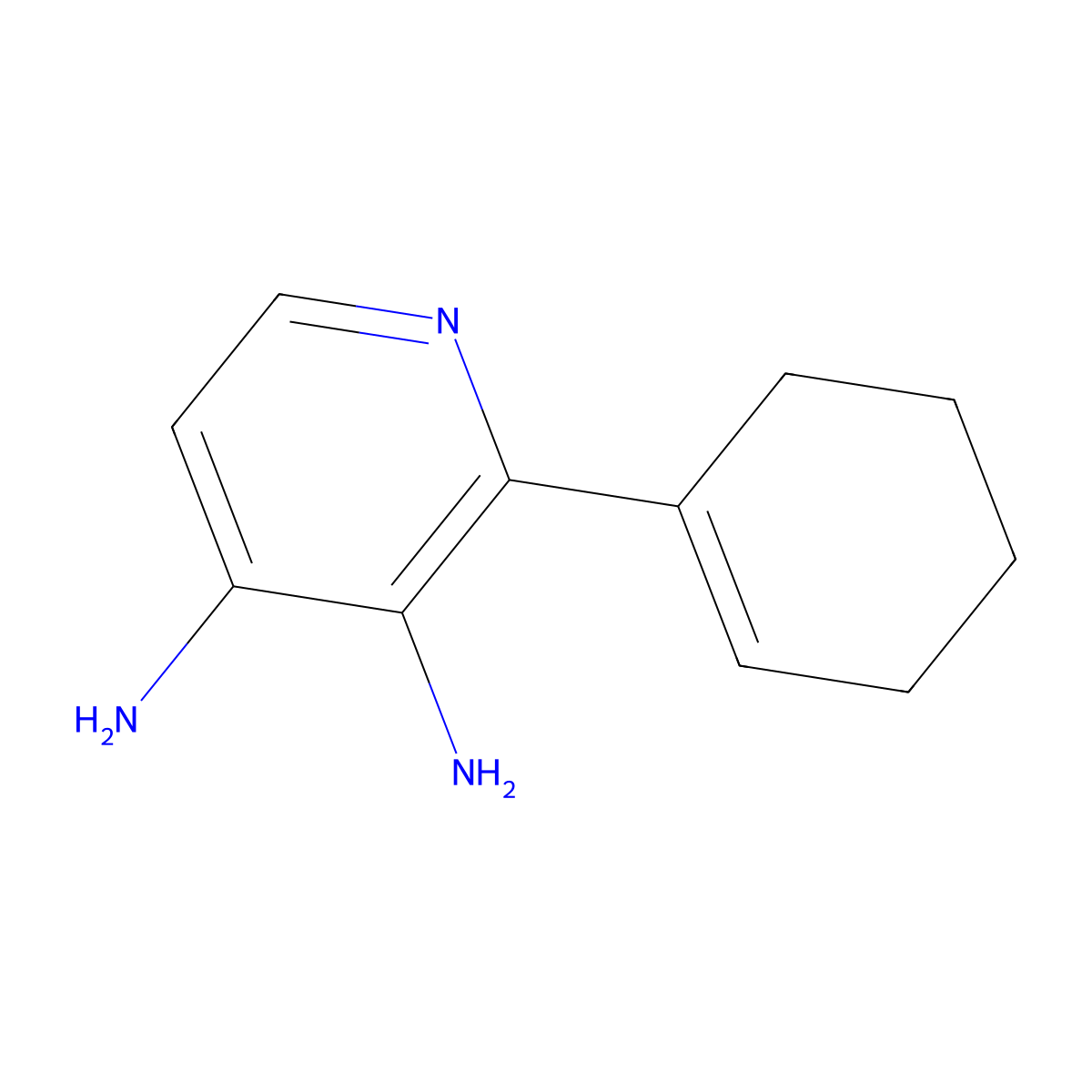 2-(Cyclohex-1-en-1-yl)pyridine-3,4-diamine molecular structure, CAS 2168278-91-7