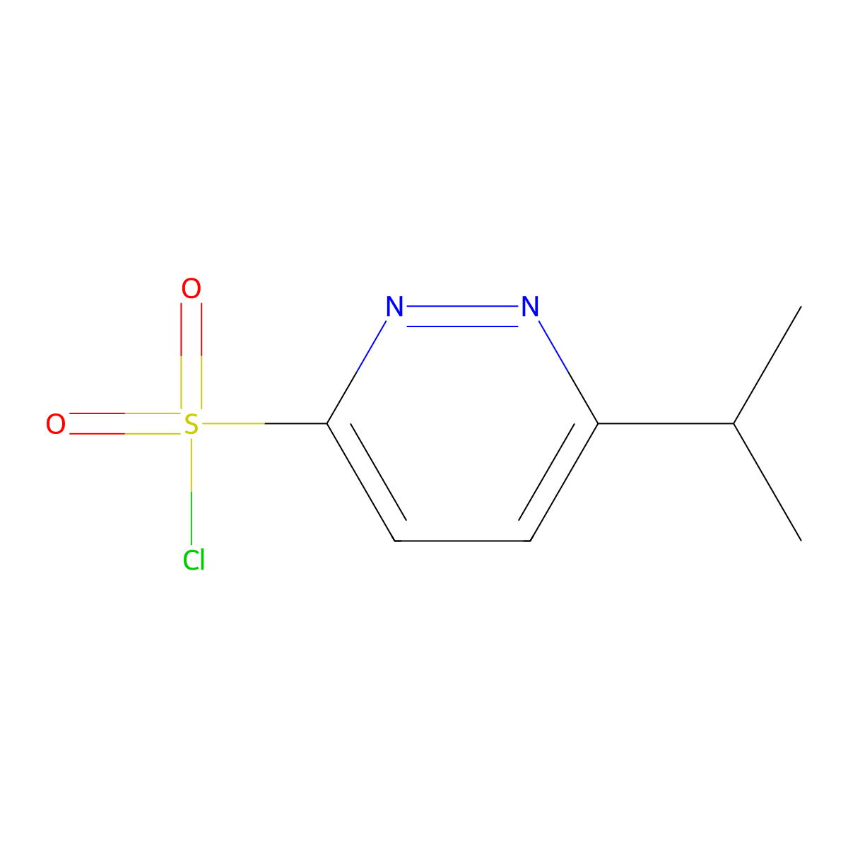 6-(Propan-2-yl)pyridazine-3-sulfonyl chloride molecular structure, CAS 2168286-99-3