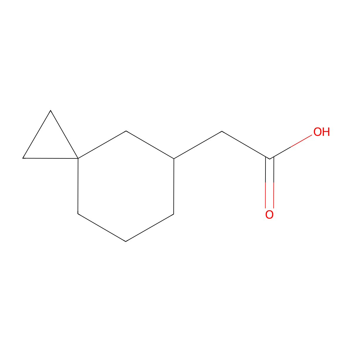 2-{Spiro[2.5]octan-5-yl}aceticacid molecular structure, CAS 2168295-29-0