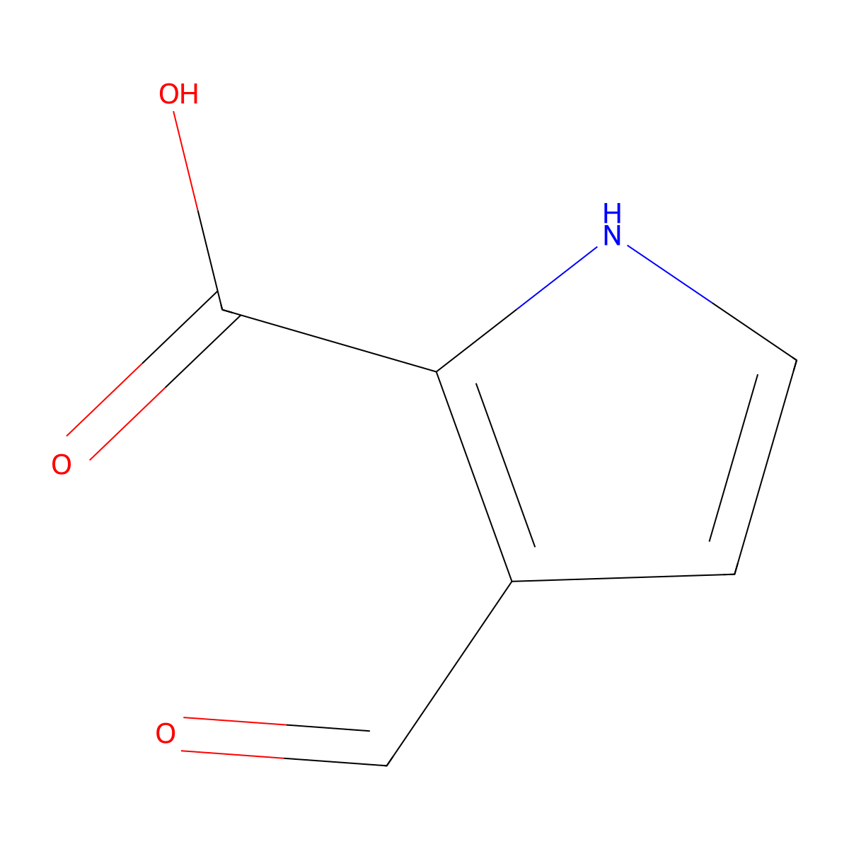 3-formyl-1H-pyrrole-2-carboxylic acid molecular structure, CAS 2168307-26-2