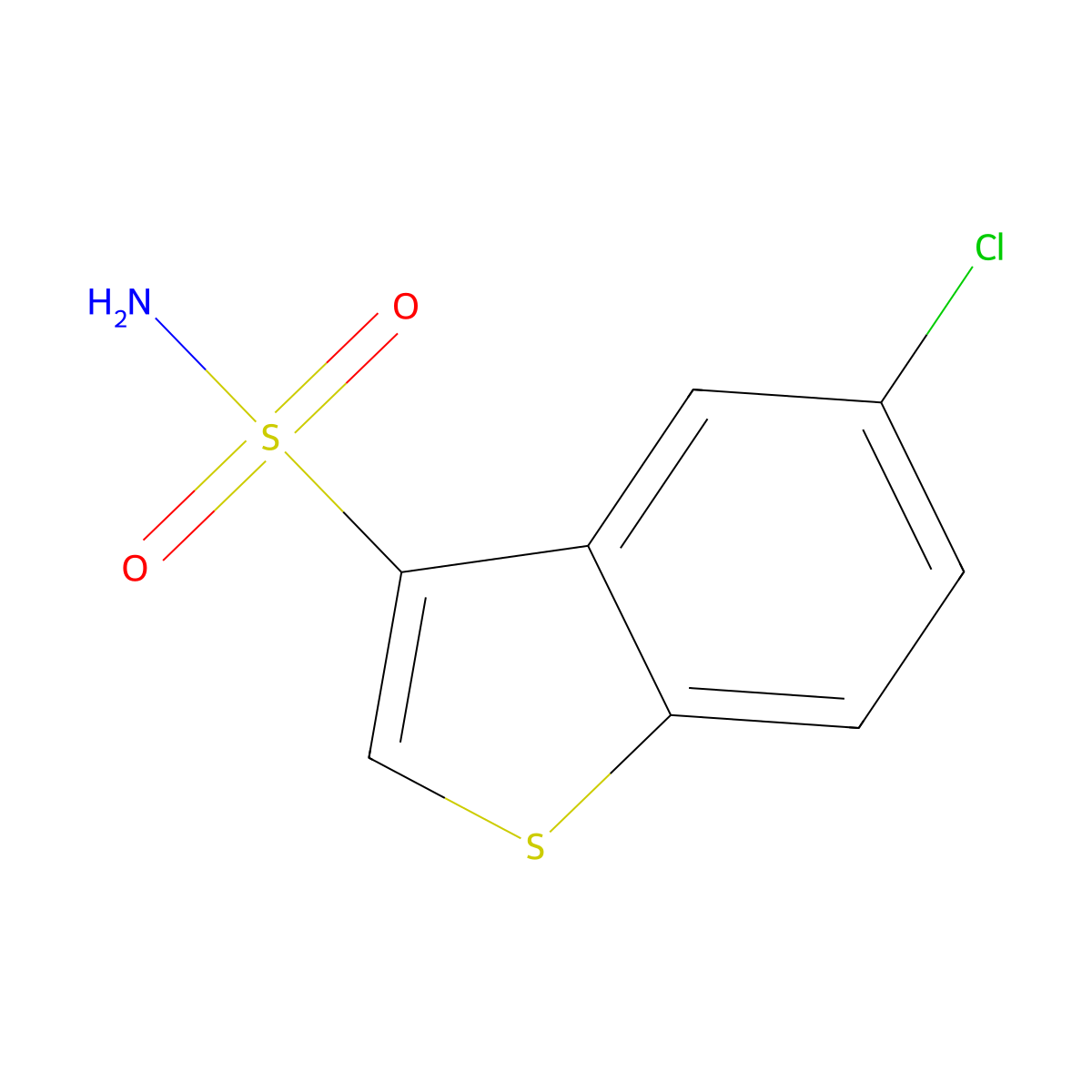 5-Chloro-1-benzothiophene-3-sulfonamide molecular structure, CAS 2168311-03-1