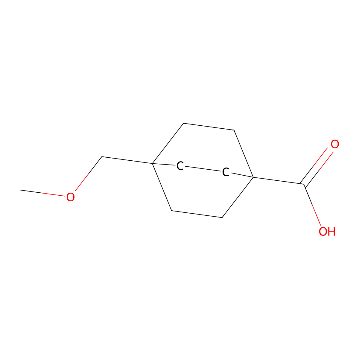 4-(Methoxymethyl)bicyclo[2.2.2]octane-1-carboxylic acid molecular structure, CAS 2168336-36-3