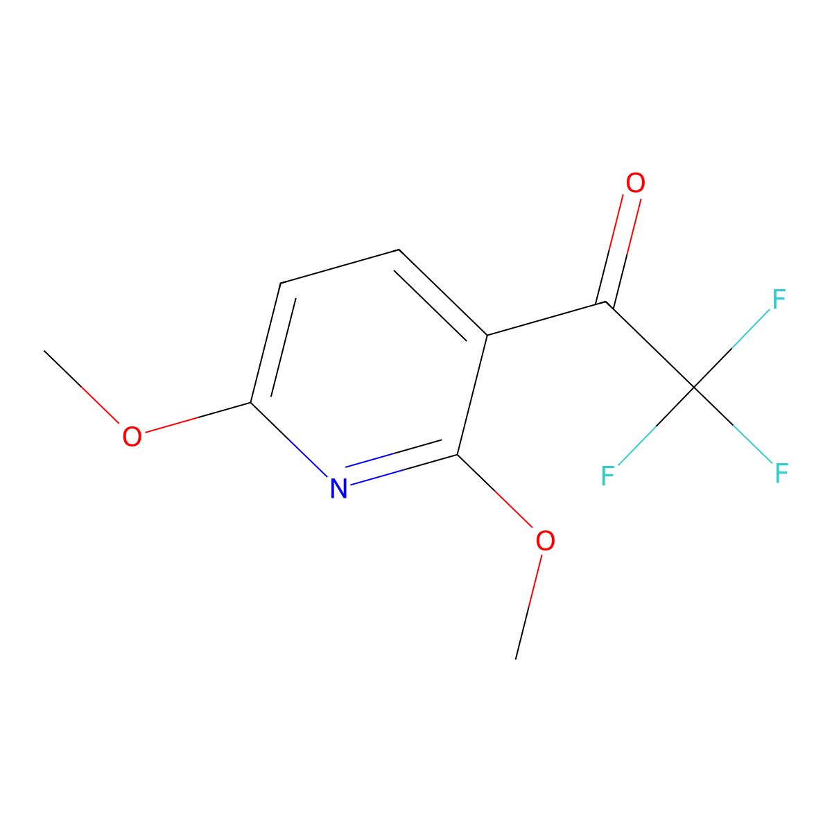 1-(2,6-Dimethoxypyridin-3-yl)-2,2,2-trifluoroethanone molecular structure, CAS 2168344-30-5