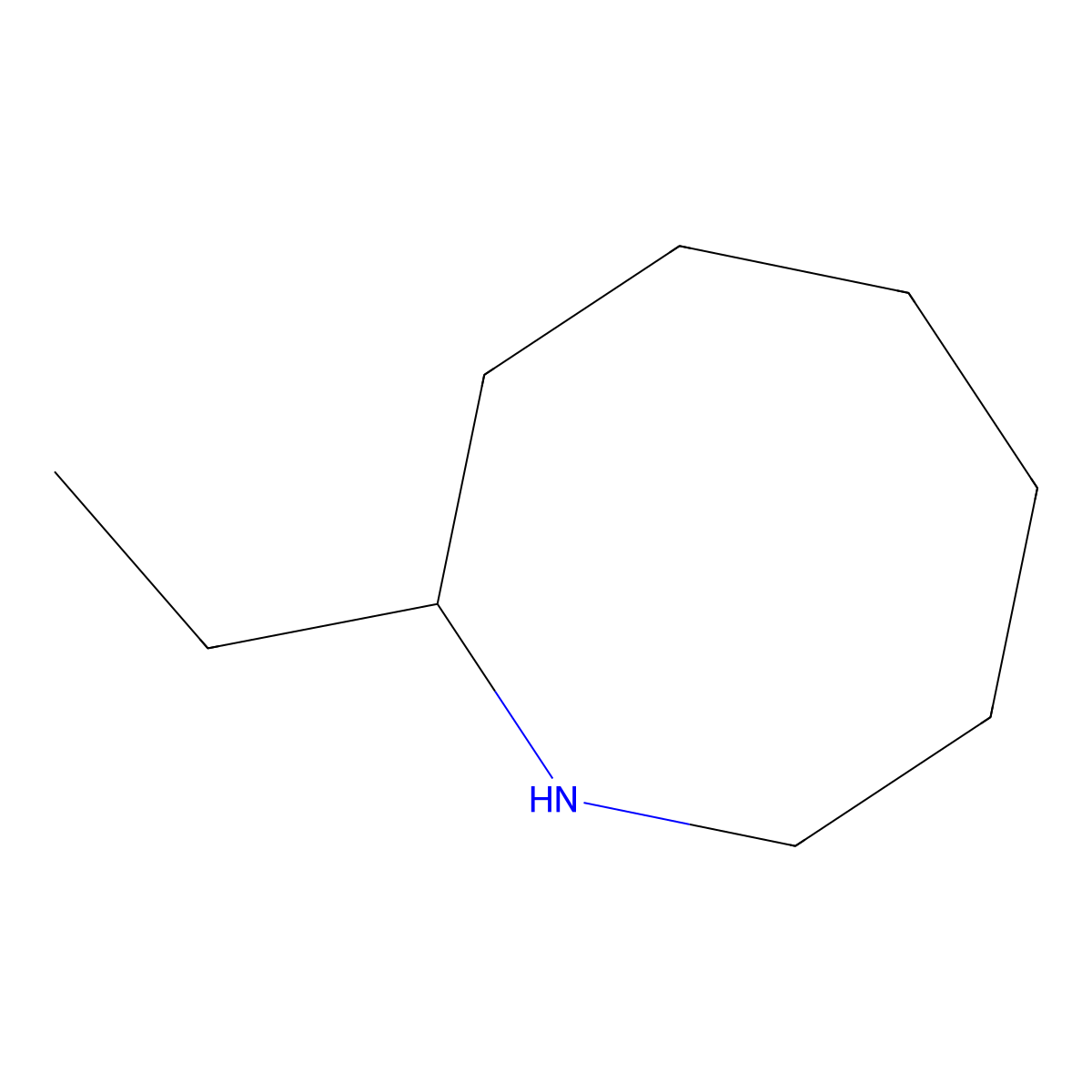 2-Ethylazocane molecular structure, CAS 2168356-27-0