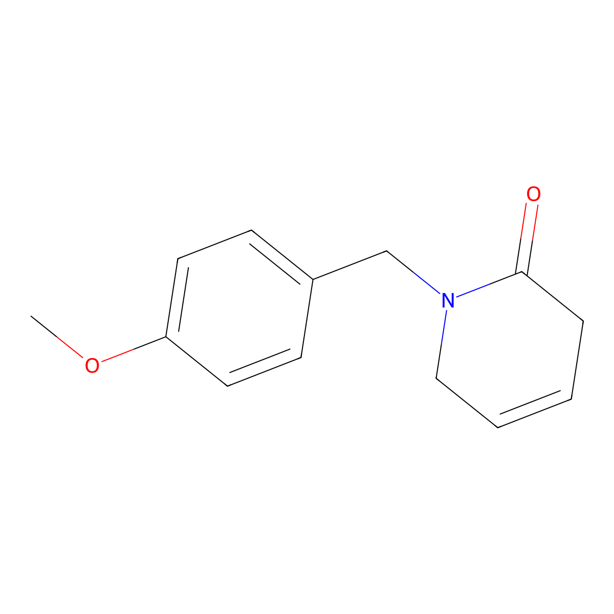 1-[(4-Methoxyphenyl)methyl]-1,2,3,6-tetrahydropyridin-2-one molecular structure, CAS 2168360-11-8