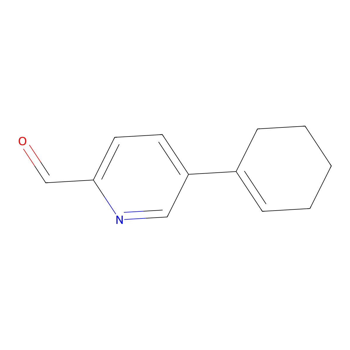 5-(Cyclohex-1-en-1-yl)pyridine-2-carbaldehyde molecular structure, CAS 2168372-28-7