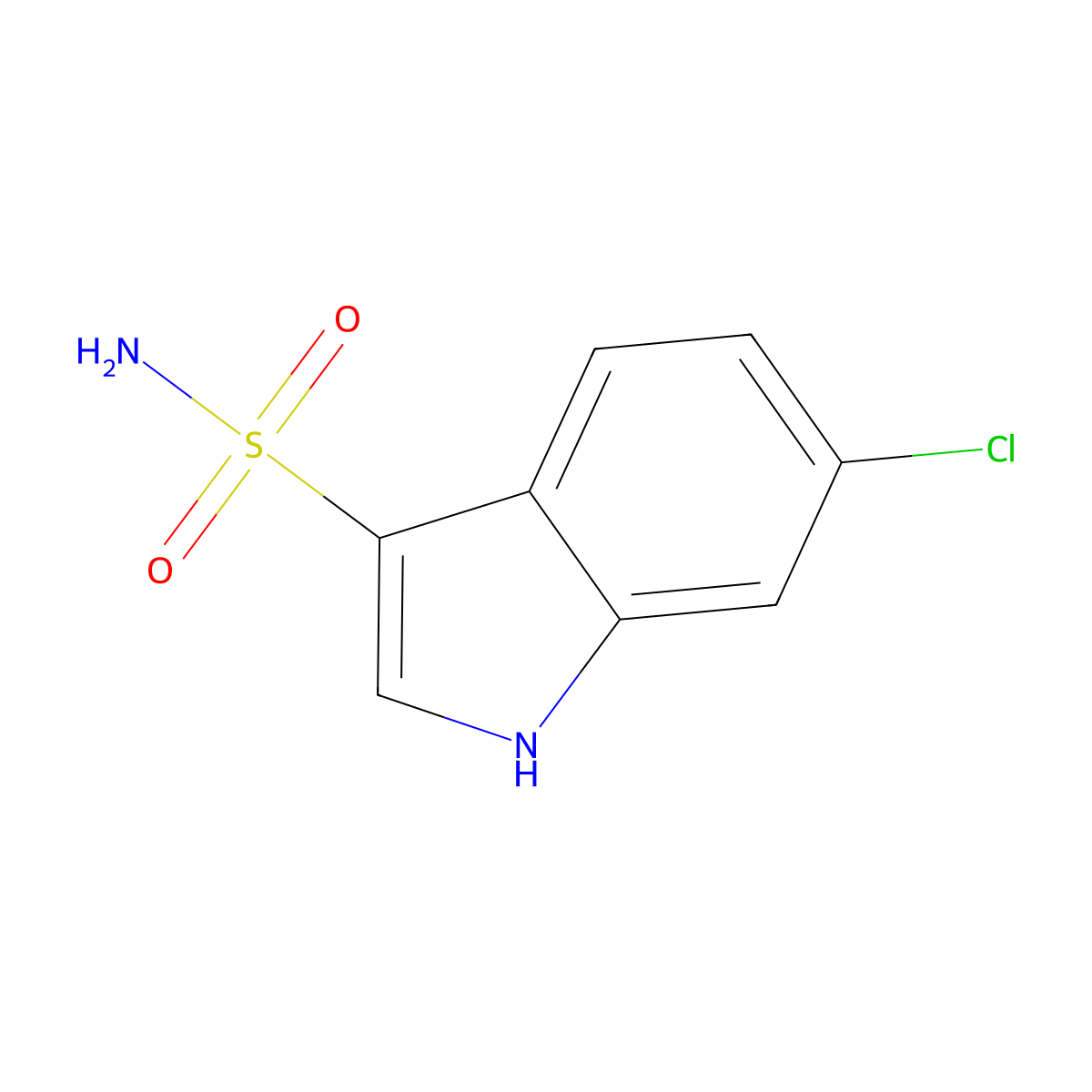 6-Chloro-1H-indole-3-sulfonamide molecular structure, CAS 2168376-44-9