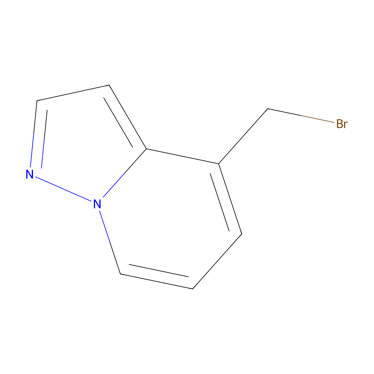 4-(Bromomethyl)pyrazolo(1,5-a)pyridine molecular structure, CAS 2168388-95-0