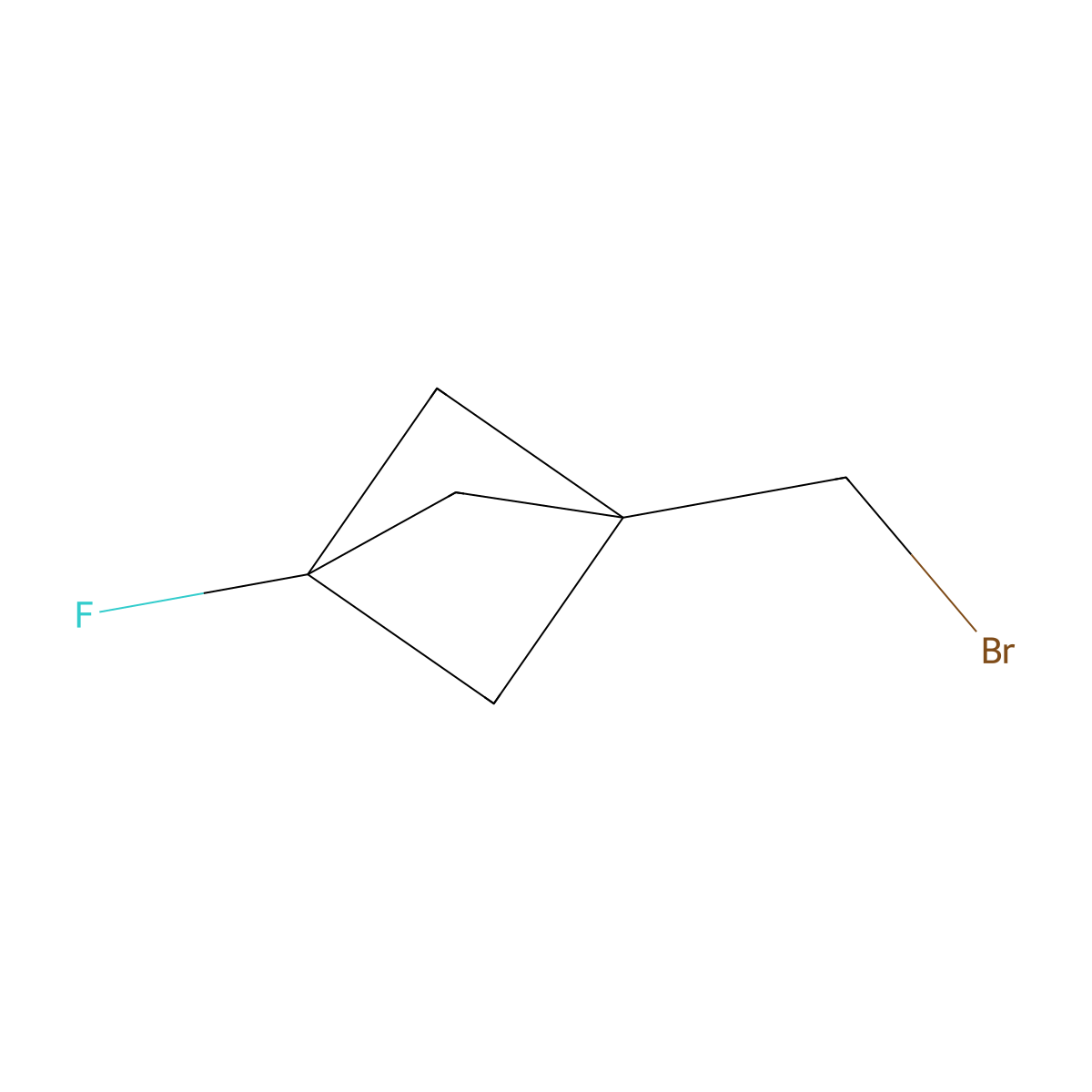 1-(Bromomethyl)-3-fluoro-bicyclo[1.1.1]pentane molecular structure, CAS 2168405-39-6