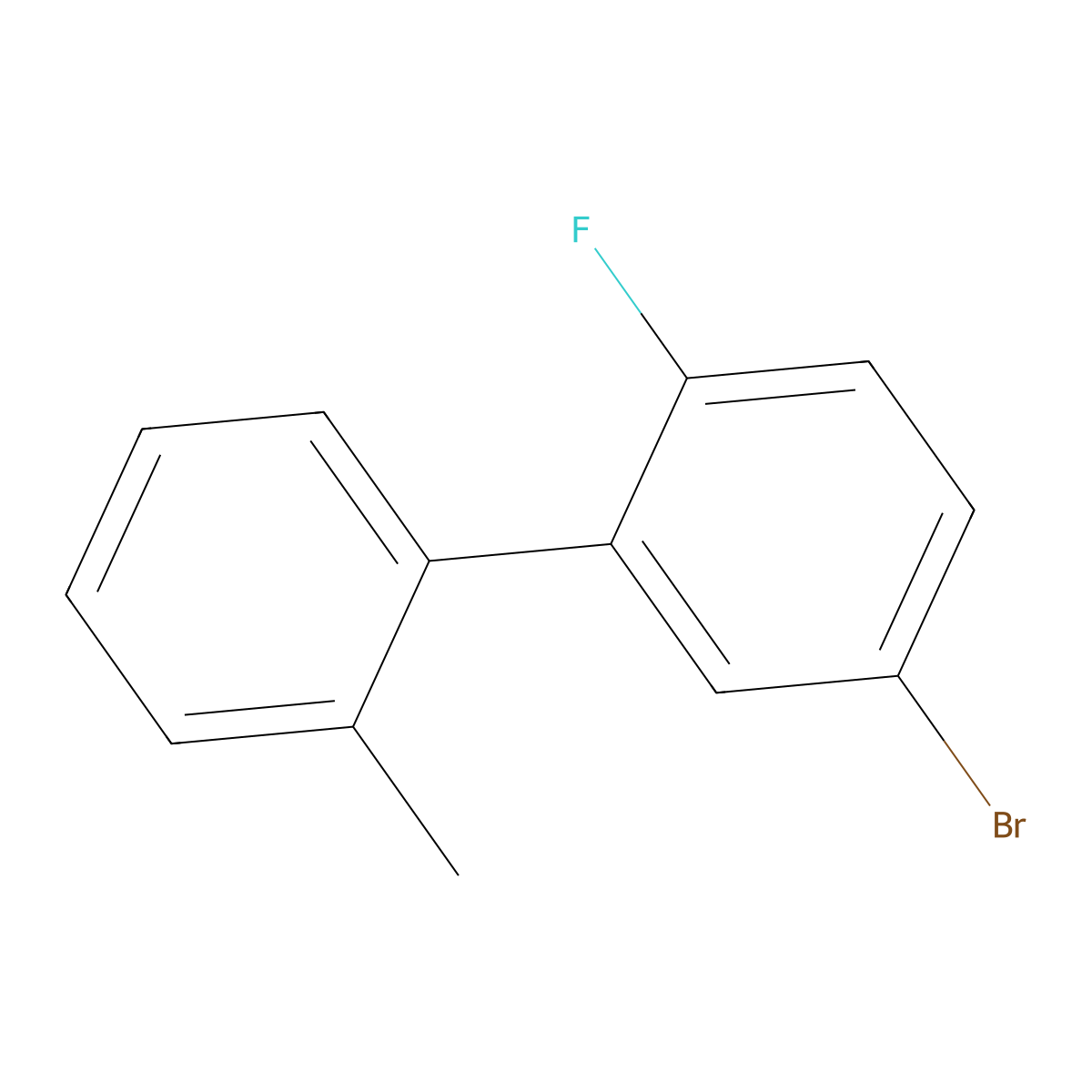 4-Bromo-1-fluoro-2-(2-methylphenyl)benzene molecular structure, CAS 2168412-18-6