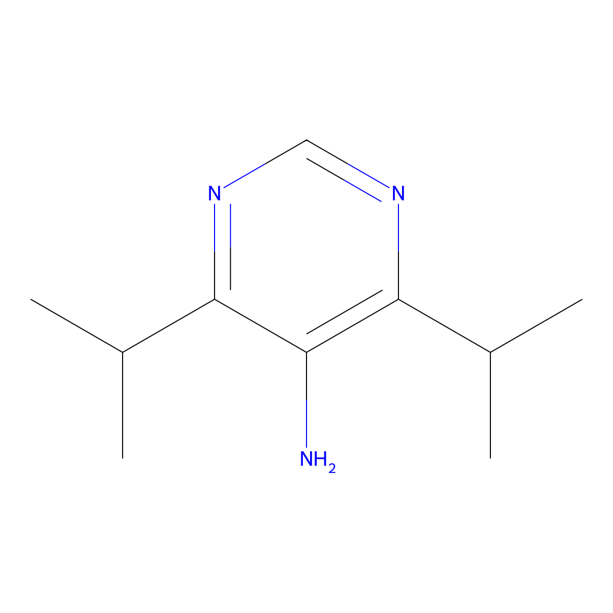 4,6-Diisopropylpyrimidin-5-amine molecular structure, CAS 2168417-89-6