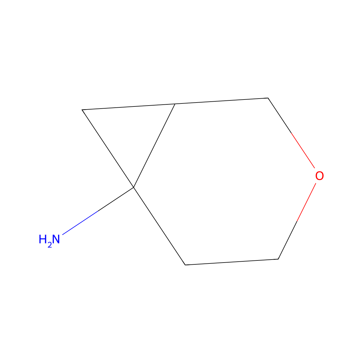 3-Oxabicyclo[4.1.0]heptan-6-amine molecular structure, CAS 2168419-05-2