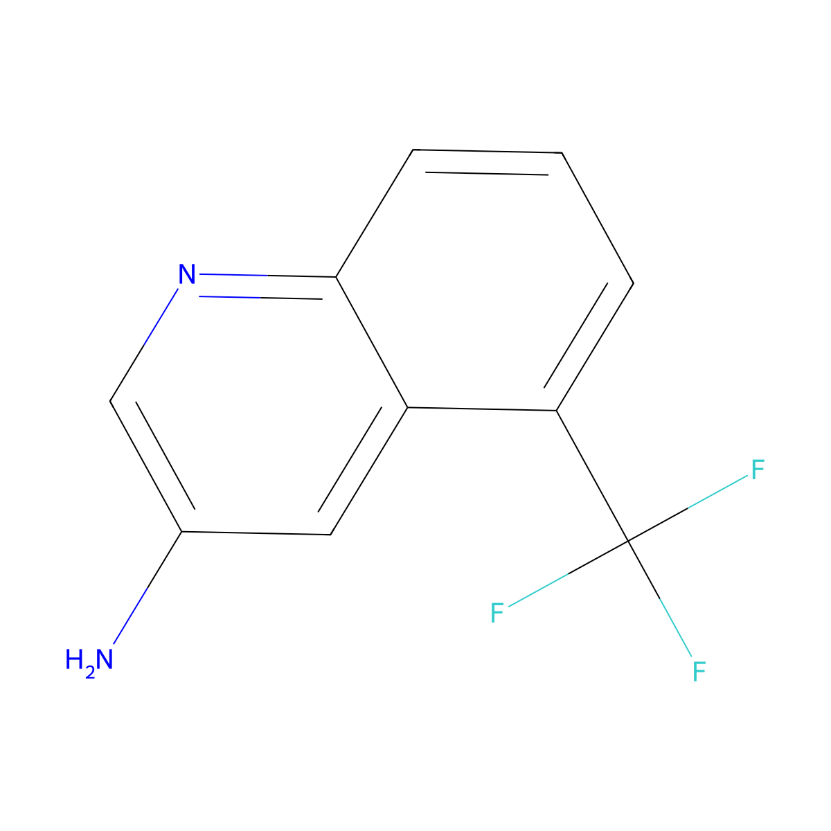 5-(Trifluoromethyl)quinolin-3-amine molecular structure, CAS 2168449-89-4